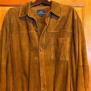 Gorgeous tan Brooks Brothers suede shirt